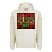 Oatmeal Heather Christmas trees Premium Hoodie - AdoDesignShop