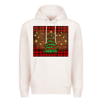 Pale Pink Christmas trees Premium Hoodie - AdoDesignShop