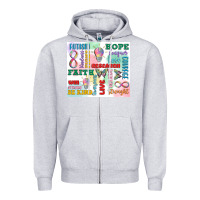 Heather Grey autism Zipper Hoodie - MaliasSmallBusiness