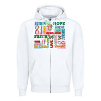 White autism Zipper Hoodie - MaliasSmallBusiness
