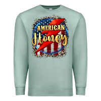 Seafoam American honey 4th of july Premium Sweatshirt - CowGirlArtShop
