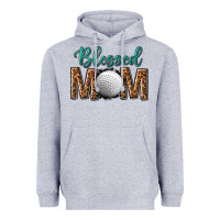 Heather Grey western blessed mom with hockey Heavyweight Hoodie - texasbilliewilder