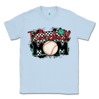 Dusty Blue baseball mom Classic Tee - MaliasSmallBusiness