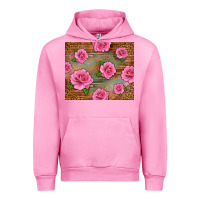 Fuchsia Pink Western Pink Roses Urban Hoodie - LillyAllenDesigns