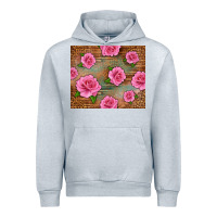 Heather Grey Western Pink Roses Urban Hoodie - LillyAllenDesigns
