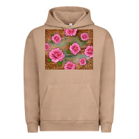 Pigment Burro Western Pink Roses Urban Hoodie - LillyAllenDesigns