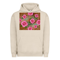 Pigment French Oak Western Pink Roses Urban Hoodie - LillyAllenDesigns