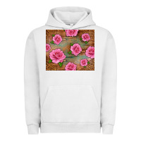 Pigment Lunar Rock Western Pink Roses Urban Hoodie - LillyAllenDesigns