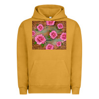 Pigment Peanut Butter Western Pink Roses Urban Hoodie - LillyAllenDesigns