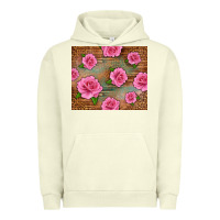 Pigment Pistachio Western Pink Roses Urban Hoodie - LillyAllenDesigns
