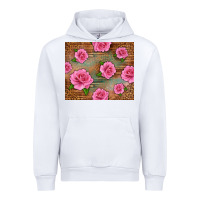 White Western Pink Roses Urban Hoodie - LillyAllenDesigns
