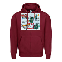 Burgundy paramedic life Zipper Hoodie - MaliasSmallBusiness