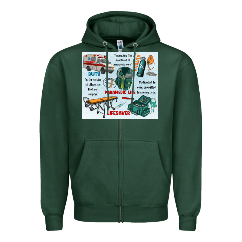Paramedic Life Zipper Hoodie by MaliasSmallBusiness | Teevron