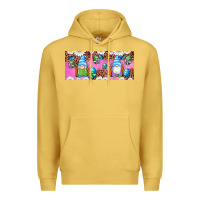 Antique Gold Western Easter Day Gnomes With Eggs Premium Hoodie - Artiststas