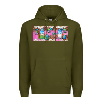 Army Green Western Easter Day Gnomes With Eggs Premium Hoodie - Artiststas