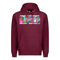 Burgundy Western Easter Day Gnomes With Eggs Premium Hoodie - Artiststas