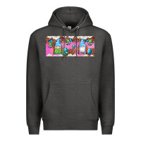 Charcoal Heather Western Easter Day Gnomes With Eggs Premium Hoodie - Artiststas