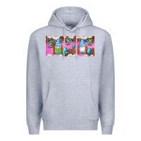 Heather Grey Western Easter Day Gnomes With Eggs Premium Hoodie - Artiststas