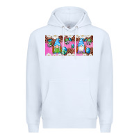 White Western Easter Day Gnomes With Eggs Premium Hoodie - Artiststas