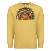 Antique Gold fall pumpkin rainbow Premium Sweatshirt - HRA Design Shop