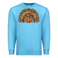 Ocean Blue fall pumpkin rainbow Premium Sweatshirt - HRA Design Shop