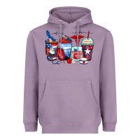 Lavender American nurse coffee cups Heavyweight Hoodie - Zillion Design Studio