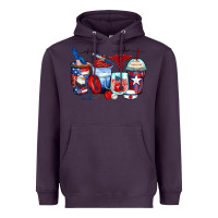 Plum American nurse coffee cups Heavyweight Hoodie - Zillion Design Studio