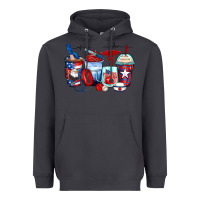 Smoke American nurse coffee cups Heavyweight Hoodie - Zillion Design Studio