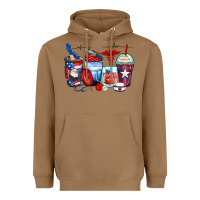 Toasted Coconut American nurse coffee cups Heavyweight Hoodie - Zillion Design Studio