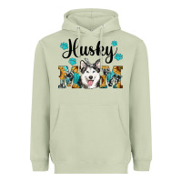 Matcha husky mom western Heavyweight Hoodie - RanaPortraitStore