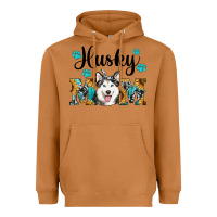 Meerkat husky mom western Heavyweight Hoodie - RanaPortraitStore