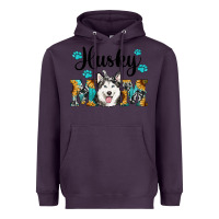 Plum husky mom western Heavyweight Hoodie - RanaPortraitStore