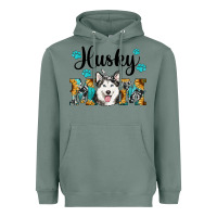 Sage husky mom western Heavyweight Hoodie - RanaPortraitStore