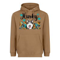 Toasted Coconut husky mom western Heavyweight Hoodie - RanaPortraitStore