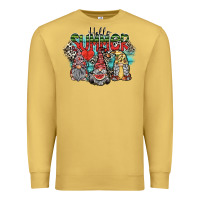 Antique Gold hello summer Premium Sweatshirt - SublimationCraftShop