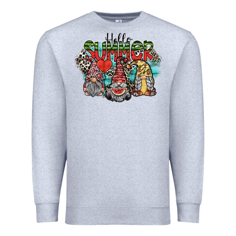 Hello Summer Premium Sweatshirt by SublimationCraftShop | Teevron