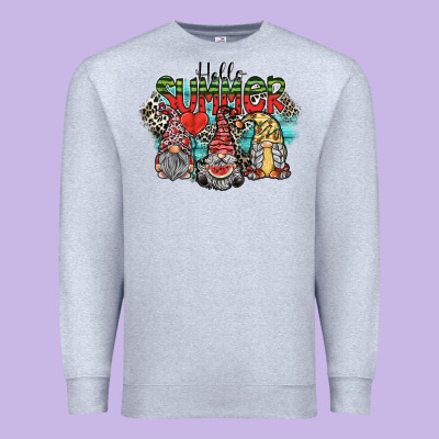 Hello Summer Premium Sweatshirt Designed By Sublimationcraftshop