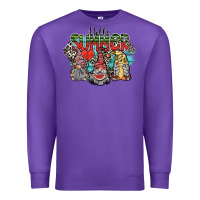 Purple hello summer Premium Sweatshirt - SublimationCraftShop