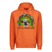 Carrot Western Happy St. Patrick's Day Cow Rainbow Premium Hoodie - Artiststas