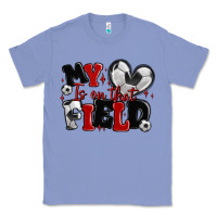 Colony Blue my heart is on that field soccer Classic Tee - MaliasSmallBusiness