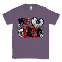 Lavender my heart is on that field soccer Classic Tee - MaliasSmallBusiness