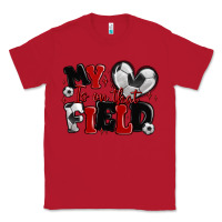 Red my heart is on that field soccer Classic Tee - MaliasSmallBusiness