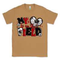 Toasted Coconut my heart is on that field soccer Classic Tee - MaliasSmallBusiness