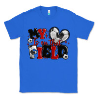 True Royal my heart is on that field soccer Classic Tee - MaliasSmallBusiness