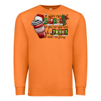Carrot Coffee  Jesus Premium Sweatshirt - CowhideDigitalArt