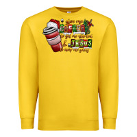 Lemon Coffee  Jesus Premium Sweatshirt - CowhideDigitalArt