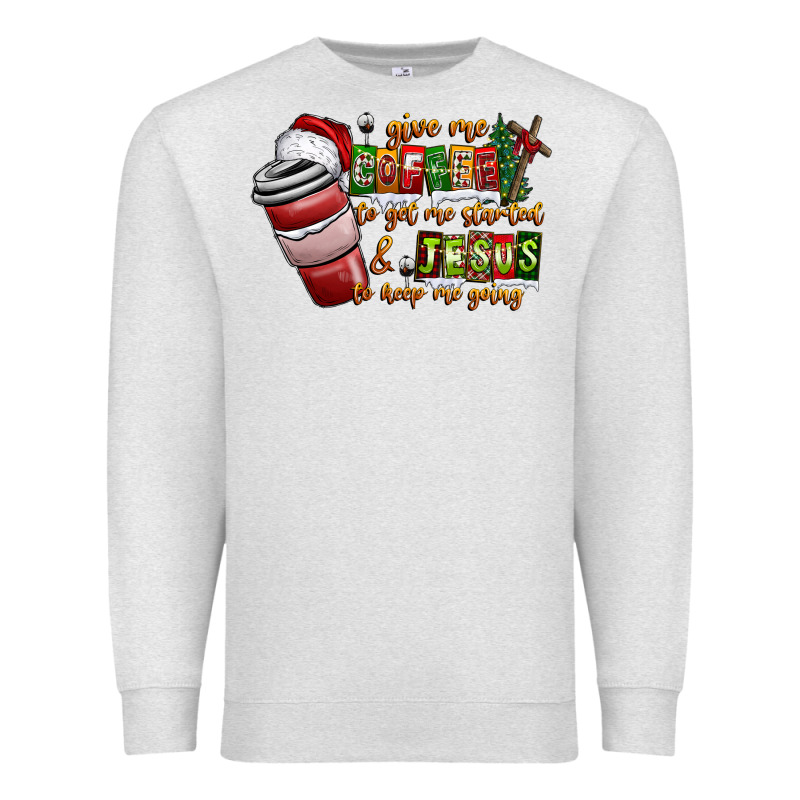 Coffee  Jesus Premium Sweatshirt by CowhideDigitalArt | Teevron