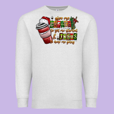 Coffee  Jesus Premium Sweatshirt Designed By Cowhidedigitalart
