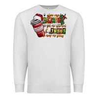 Oatmeal Heather Coffee  Jesus Premium Sweatshirt - CowhideDigitalArt