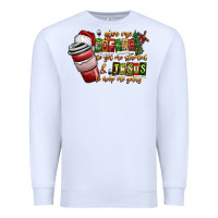 White Coffee  Jesus Premium Sweatshirt - CowhideDigitalArt